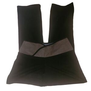 The Girls Black Leggings With Grey Waist S